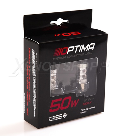 PY21W Optima Premium YELLOW CREE 50W 12-24V 2800К