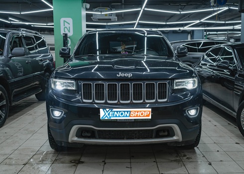 Замена линз Jeep Grand Cherokee WK2 на LED-модули