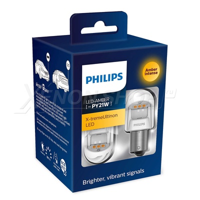 PY21W Philips X-tremeUltinon LED gen2 Желтый (2 шт.) - 11498XUAXM