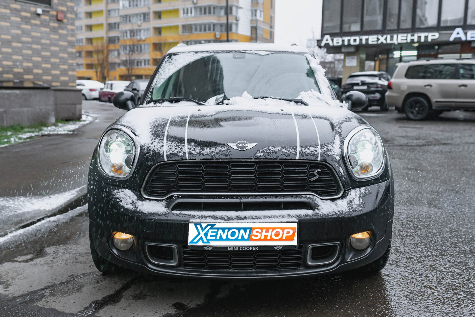 Замена линз в фарах Mini Cooper (2013)