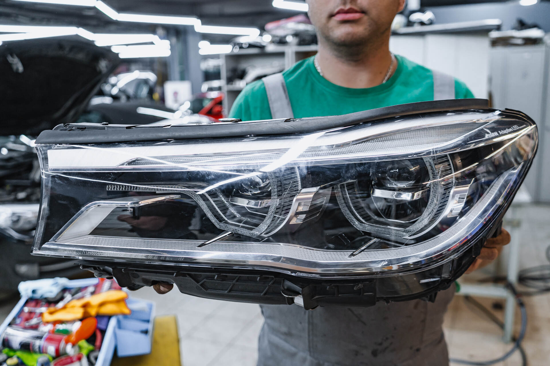 Замена стекла и корпуса фары BMW 7 G11