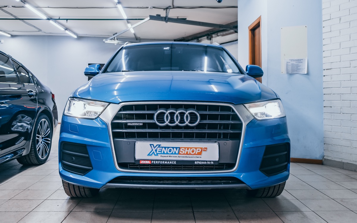 Замена линз Audi Q3 (2015) на LED-модули
