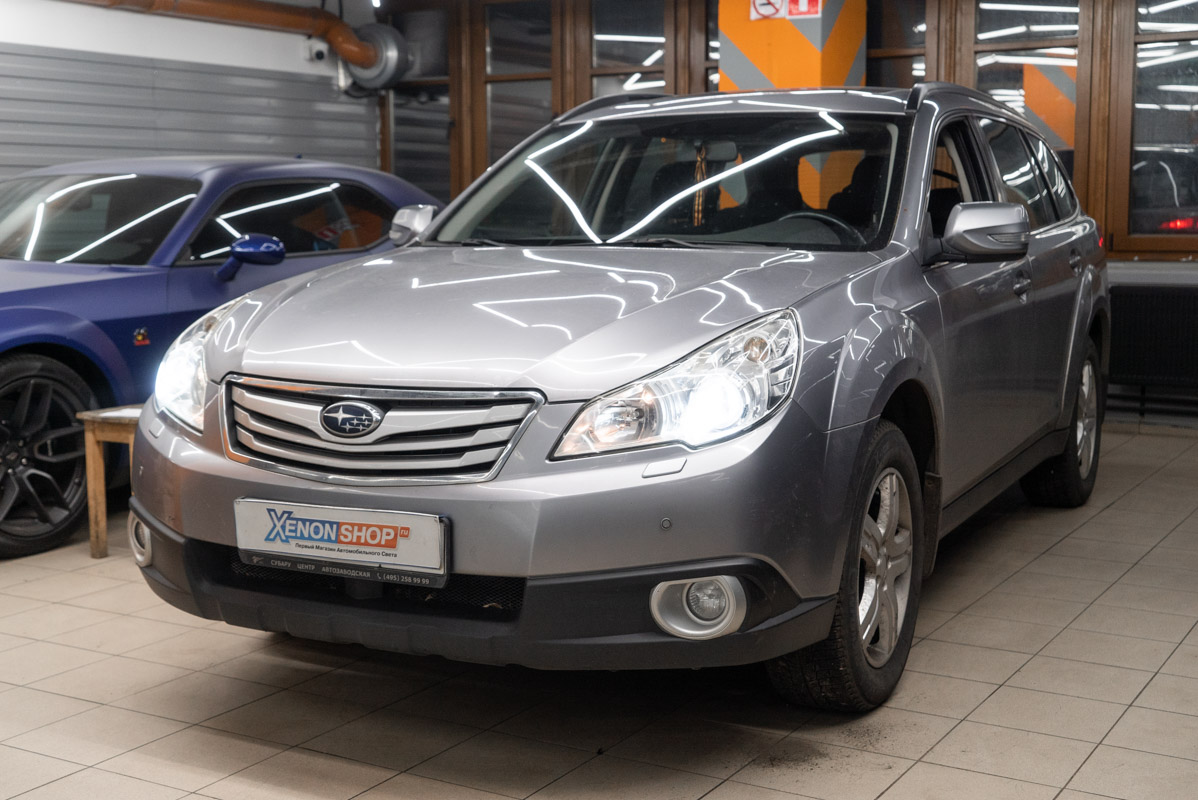 Замена выгоревших линз Subaru Outback (2009)