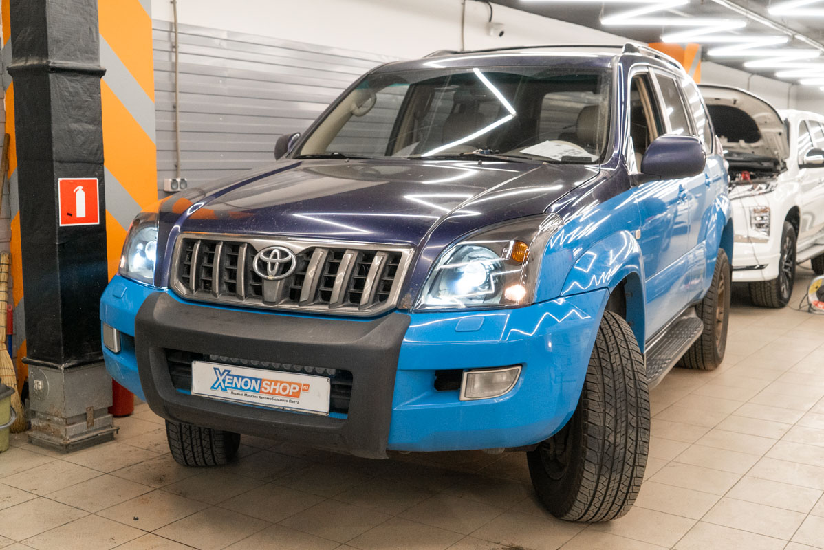 Замена линз и стекол фар Toyota Land Cruiser Prado 120