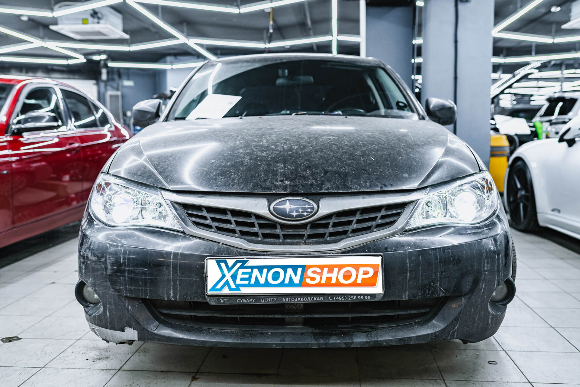Замена заводских линз Subaru Impreza (2008) на LED-линзы