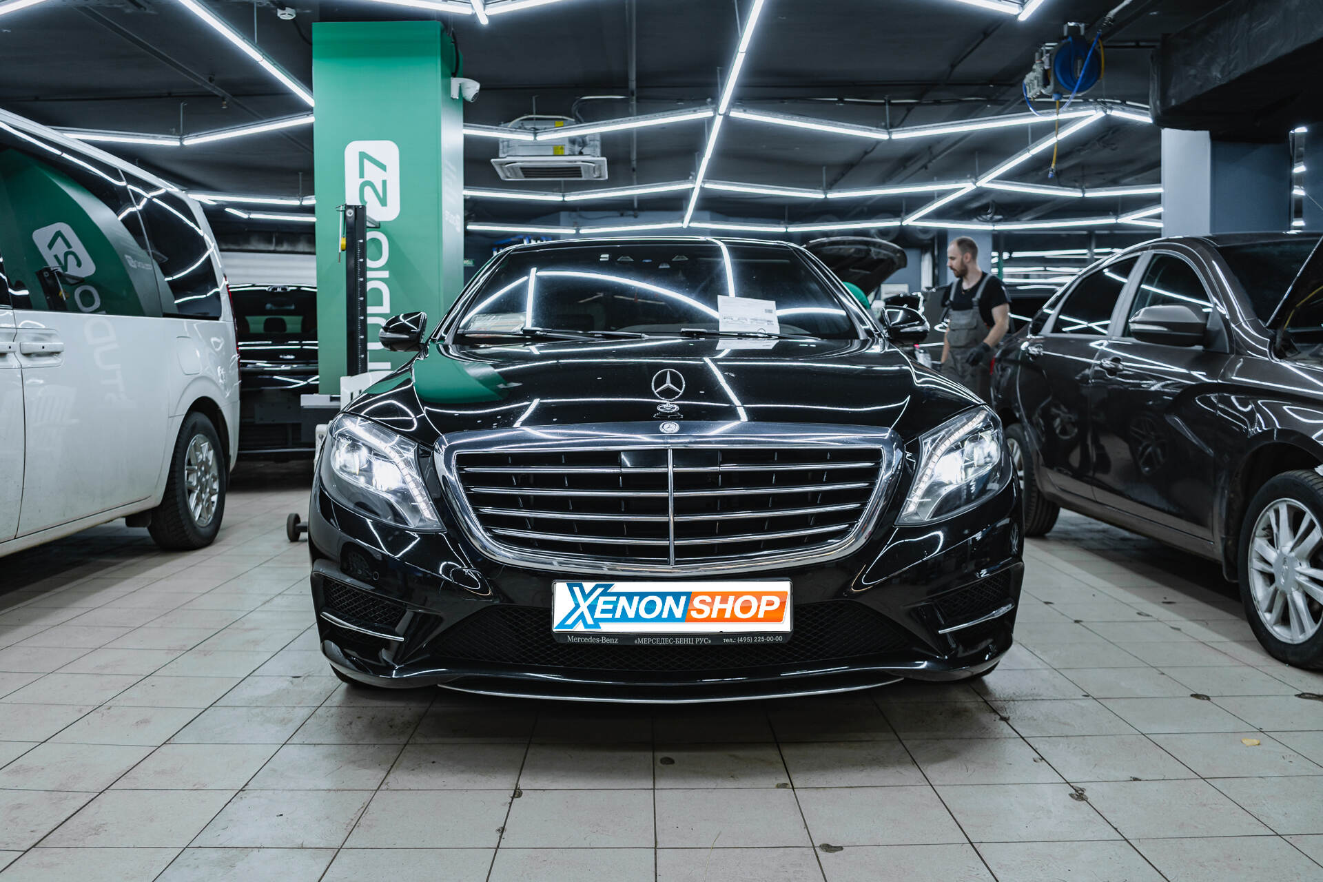 Устранение запотевания фары Mercedes-Benz S W222 (2015)
