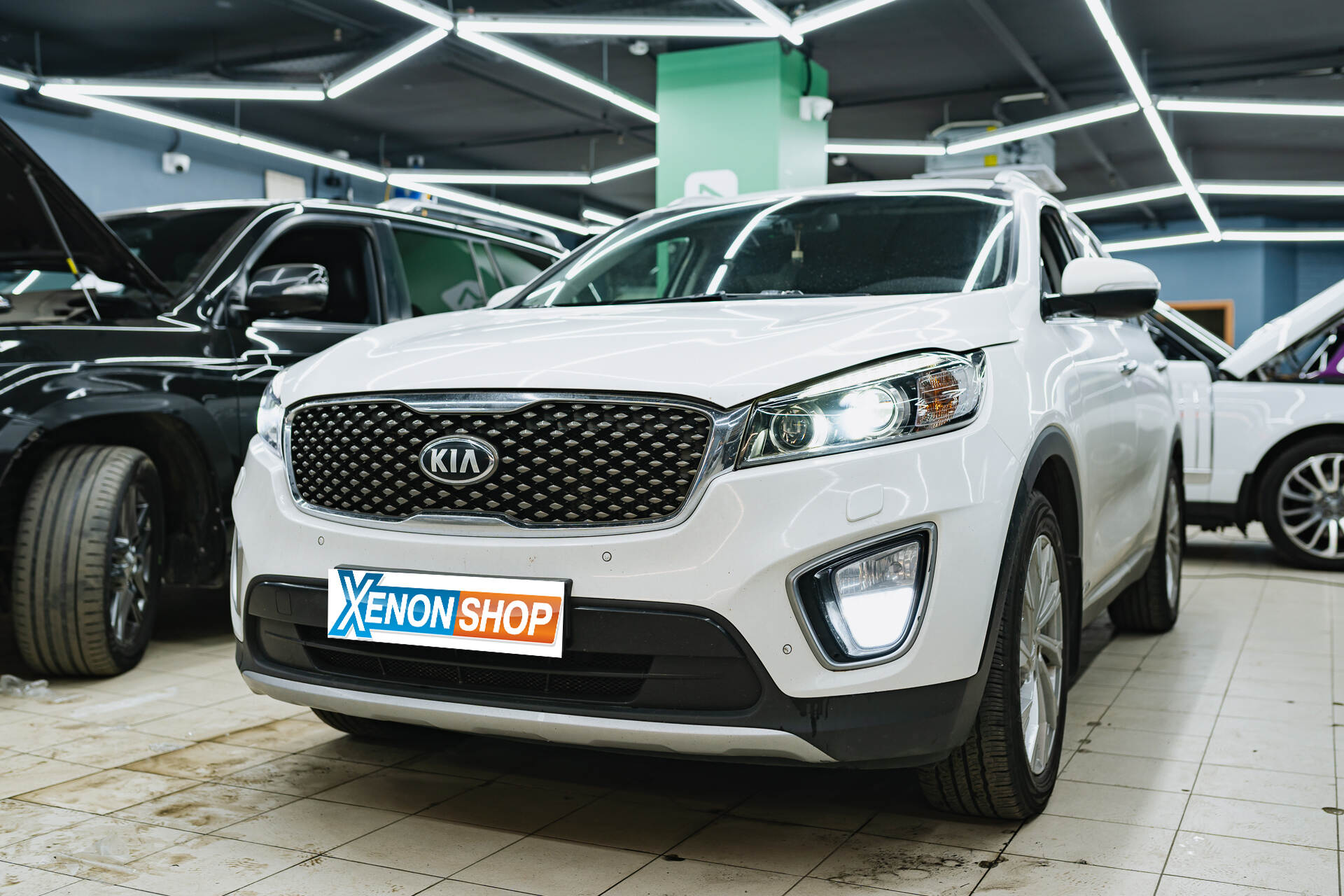 Замена штатных линз KIA Sorento Prime (2016) на LED-модули