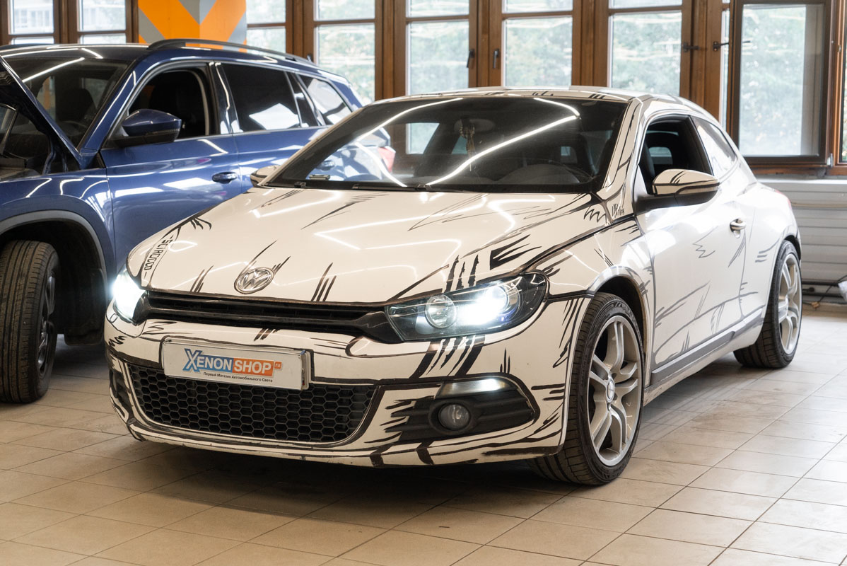 Установка линз на Volkswagen Scirocco