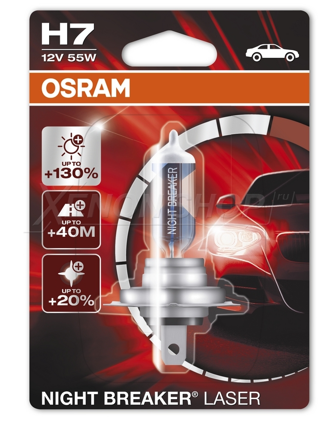 Галогеновые лампы Osram Night Breaker Laser ( Найт Брекер Лазер .
