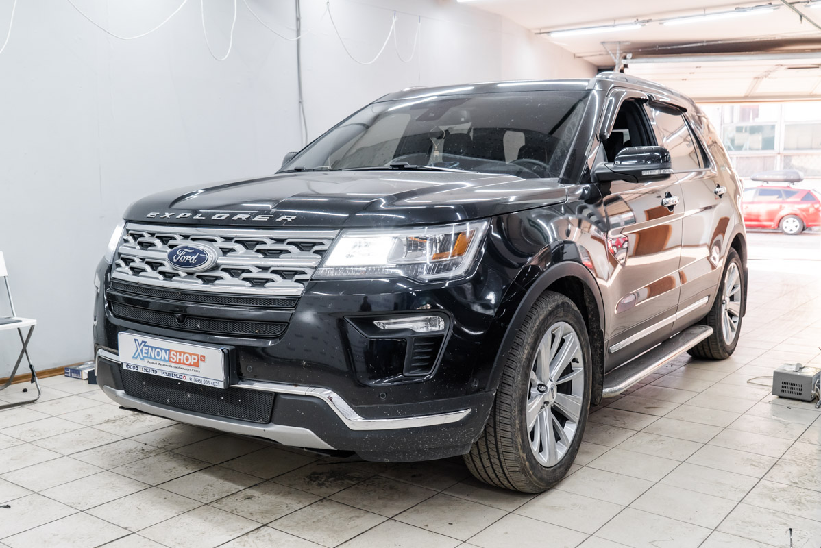 Форд эксплорер купить фару. Форд эксплорер 5. Ford Explorer 5 led. Ford Explorer 5 Рестайлинг. ДХО Форд эксплорер 5.