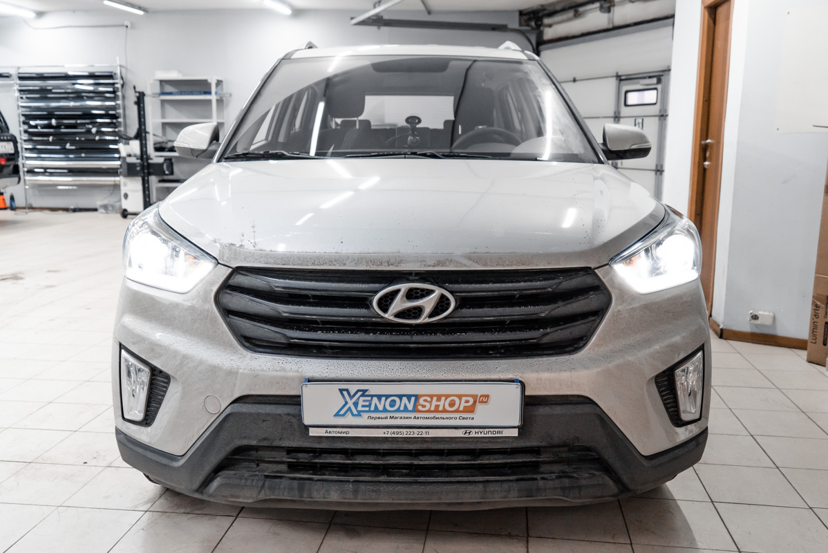 Какие светодиодные лампы подходят для линзовых фар hyundai creta и автомобильных ламп для рестайлинга hyundai creta 1 поколения [2020-2021] (подтяжка лица hyundai creta 1 поколения)