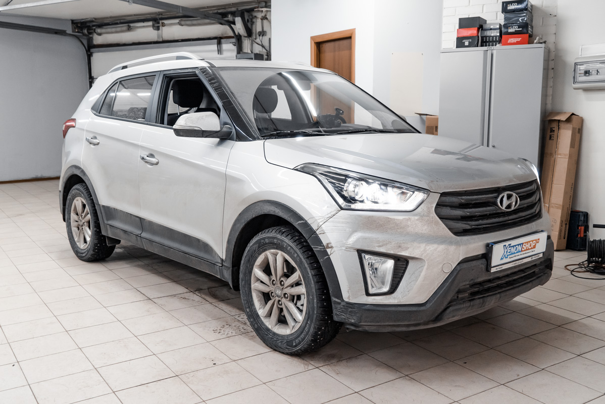 Какие светодиодные лампы подходят для линзовых фар hyundai creta и автомобильных ламп для рестайлинга hyundai creta 1 поколения [2020-2021] (подтяжка лица hyundai creta 1 поколения)