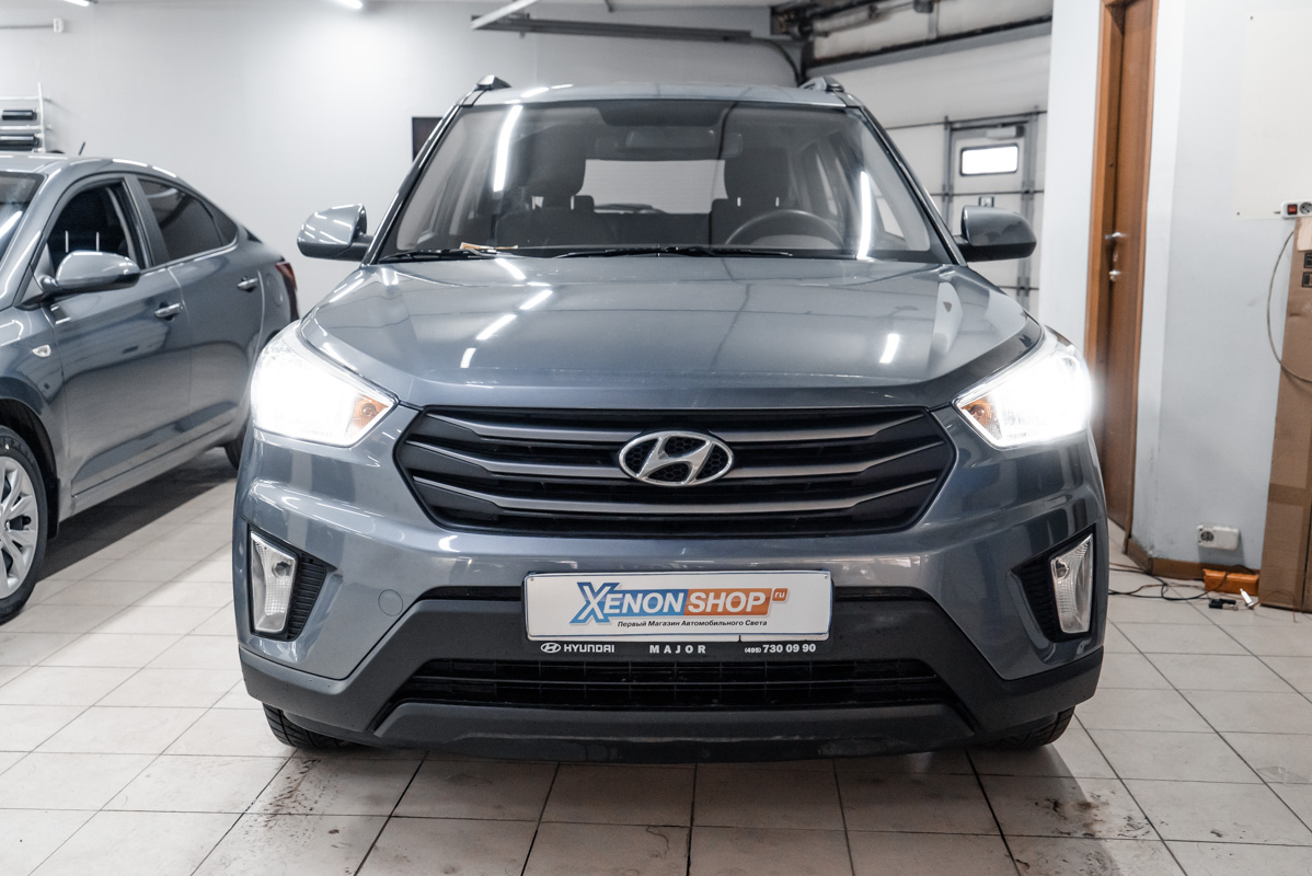 Какие светодиодные лампы подходят для линзовых фар hyundai creta и автомобильных ламп для рестайлинга hyundai creta 1 поколения [2020-2021] (подтяжка лица hyundai creta 1 поколения)