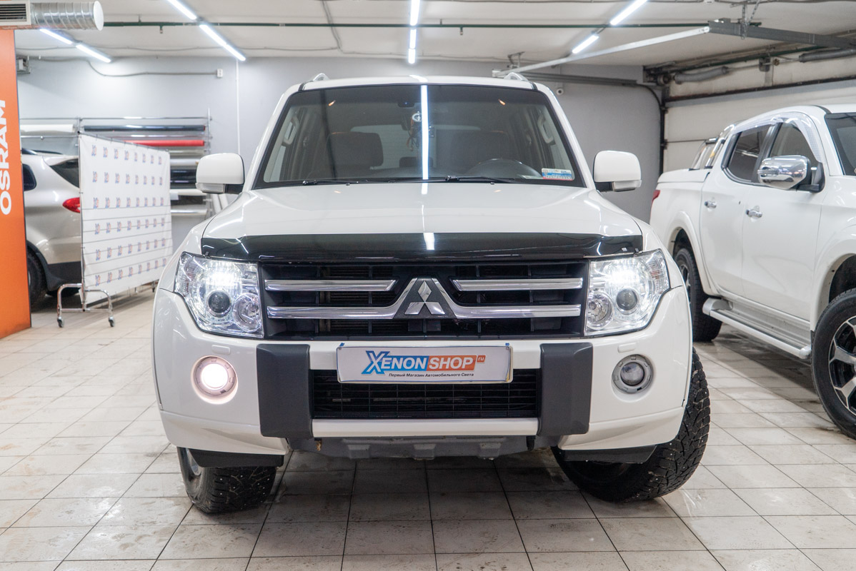 Светодиодные pajero. ПТФ Mitsubishi Pajero 4. Автоматический Дальний Pajero 4. Светодиодные противотуманки на Митсубиси Паджеро 4 рест 1. Китайские фары на Паджеро 4.